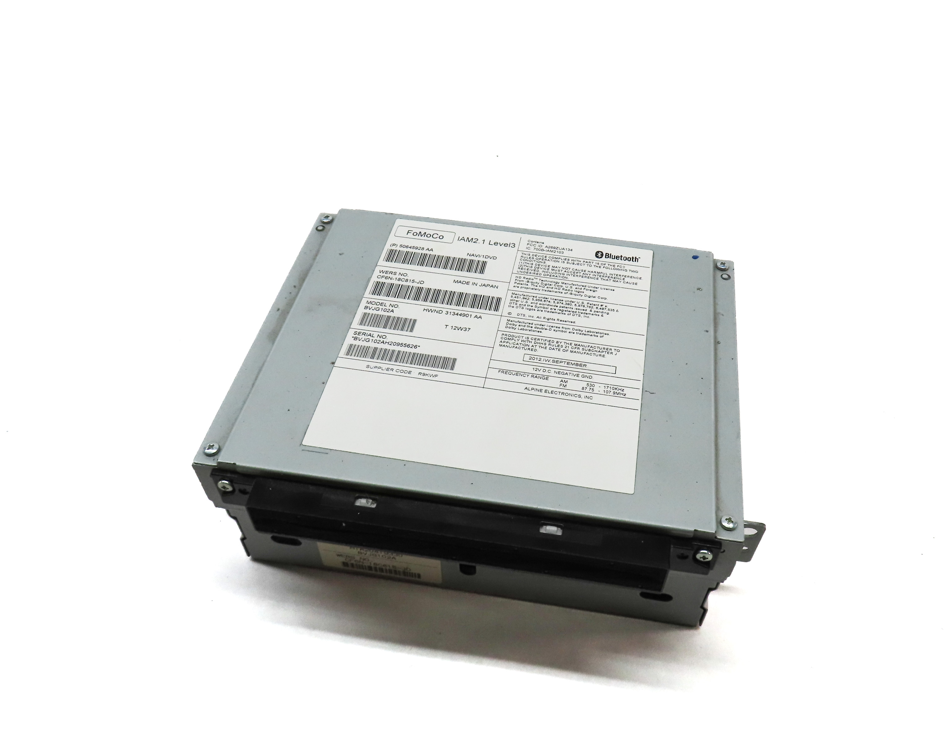 12-16 RANGE ROVER SPORT EVOQUE LR4 (L320 L405 L494 L538) CD NAV STEREO RECEIVER — exact item pictured
